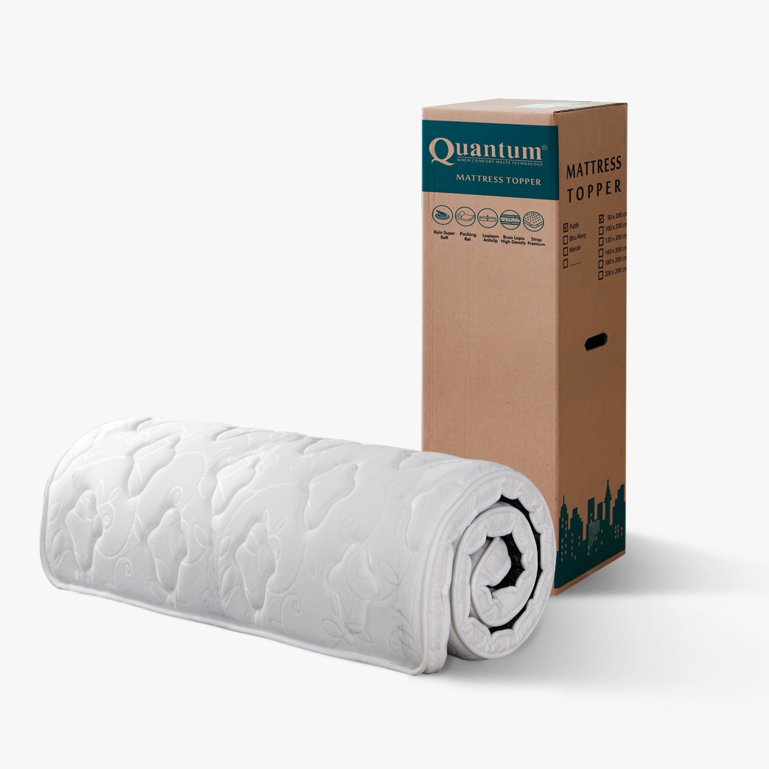 QUANTUM MATTRESS TOPPER UKURAN 90 X 200 CM TEBAL 6 CM Lazada Indonesia