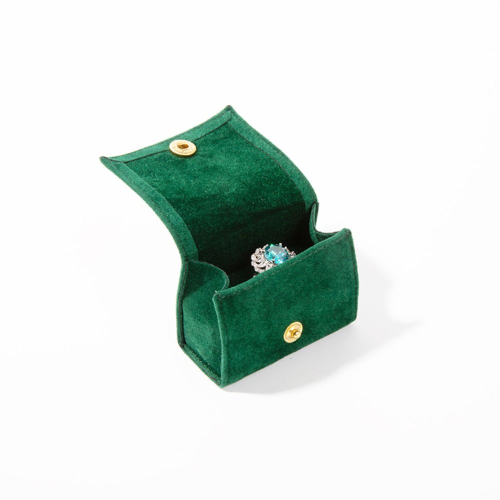 Corduroy Women Jewelry Box Necklaces Case Mini Jewelry Organizer Simple Multi-functional Jewelry Case Women.