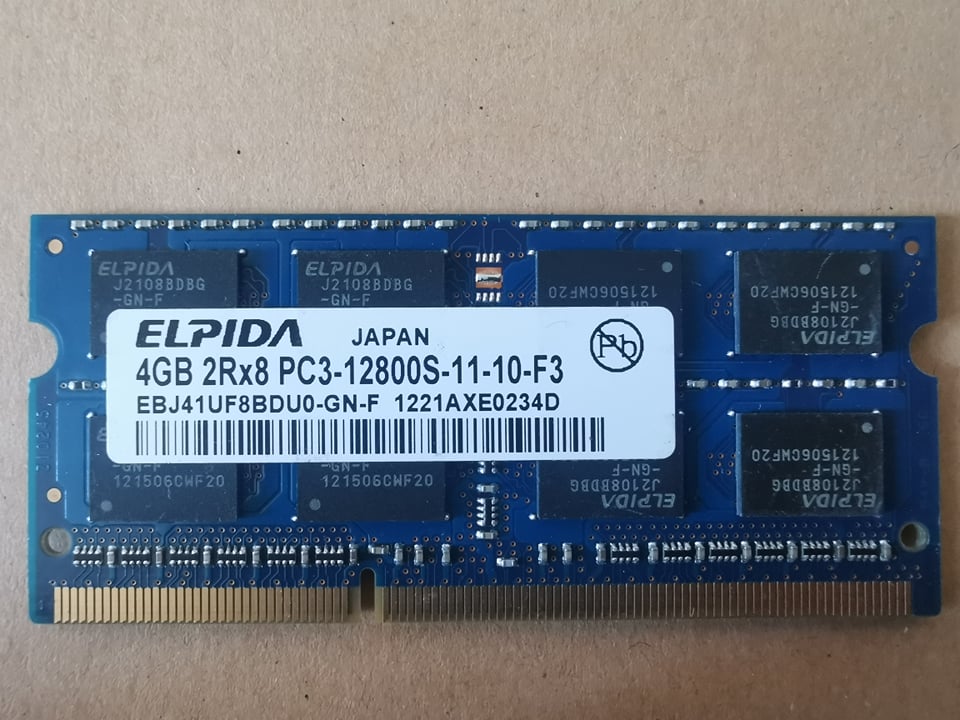 RAM DDR3 Laptop 4GB 1600Mhz (PC3 12800 SODIMM 1.5V)