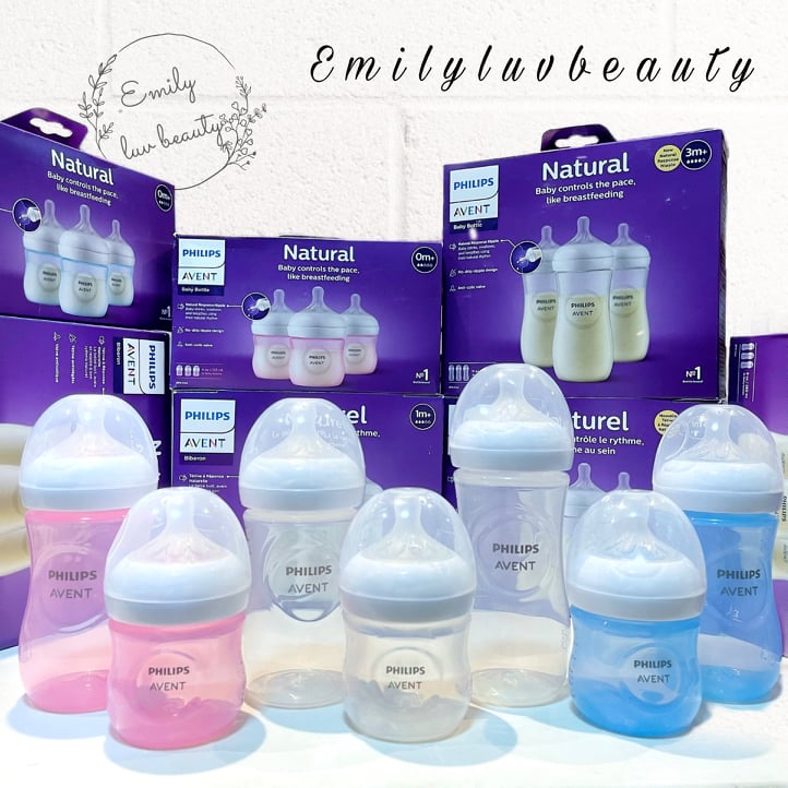 Bình Philips Avent Natural 125ml/ 260ml / 330ml núm tuỳ chọn [Mẫu mới]