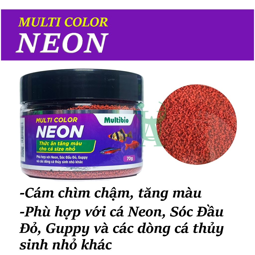 Thức ăn cám kích màu cho cá cảnh Multi Color