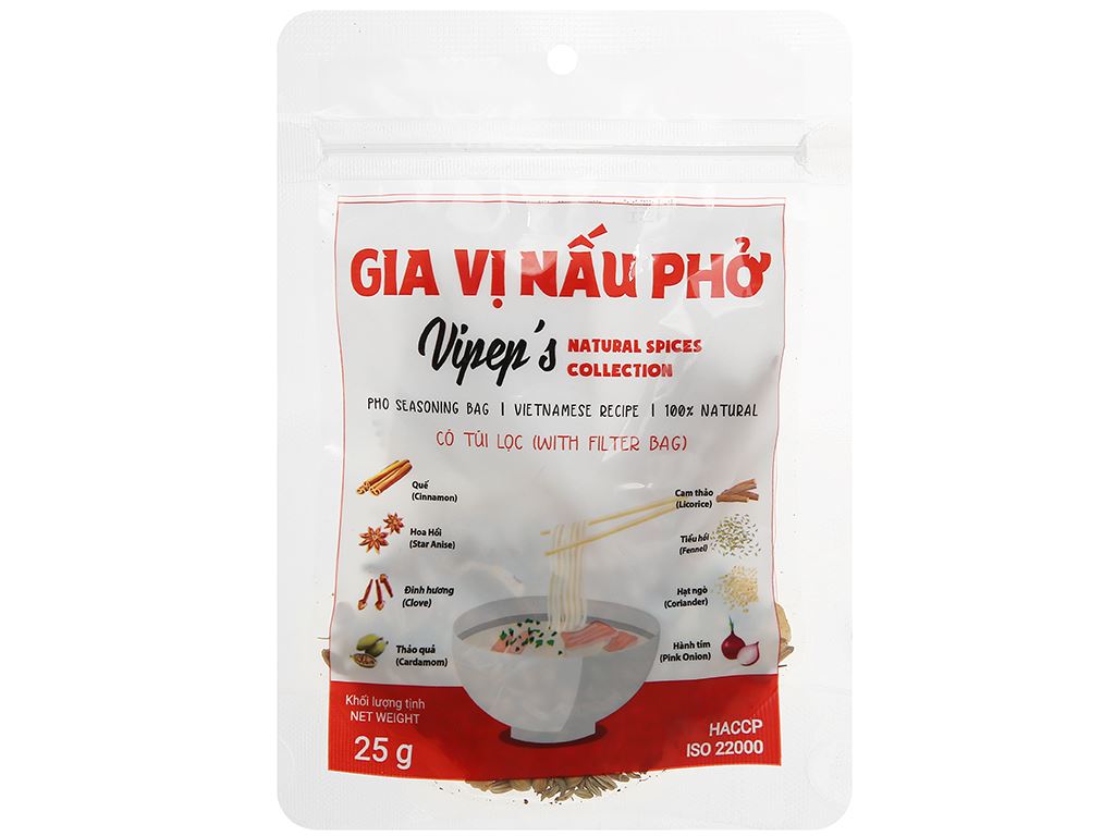 Gia vị nấu phở Vipep gói 25g