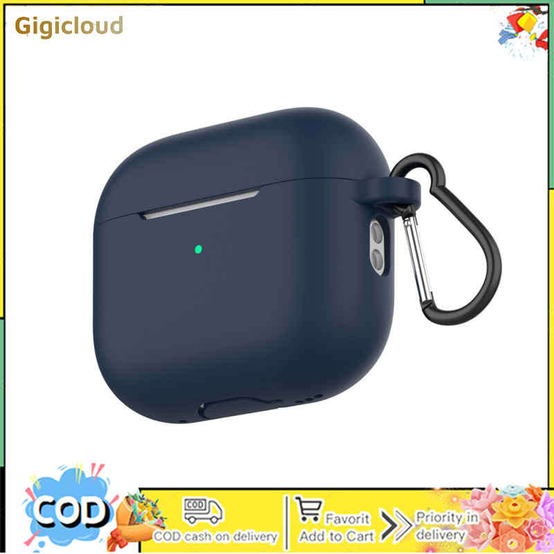 Silicone Cover Case Compatible For Airpods Pro 2 Bluetooth-compatible Headset (with Lanyard Carabiner)