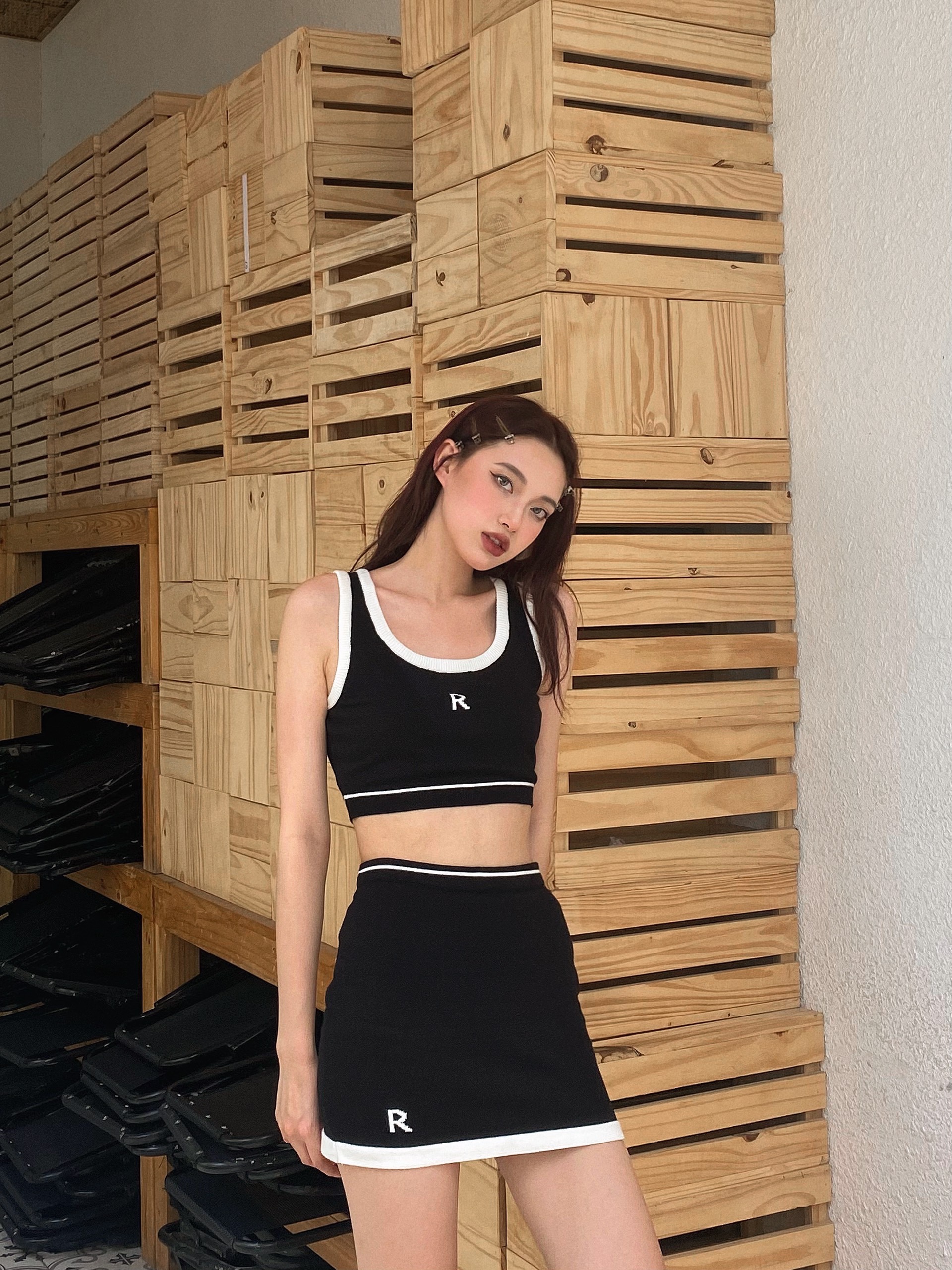 Set áo chân váy Knit Regods ( SET CROPTOP KNIT )