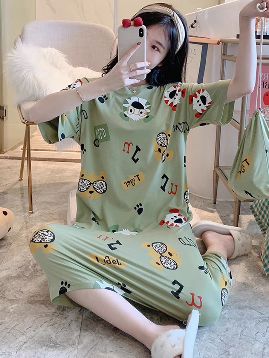 Đầm bầu -váy bầu -( váy xuông cổ tròn ) chất liệu - thun cotton - mềm - mát