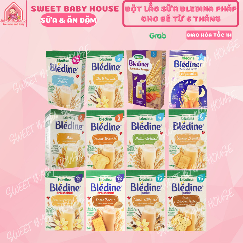 Bột lắc sữa Bledina Pháp 400g cho bé từ 4 tháng. Date 3 2023