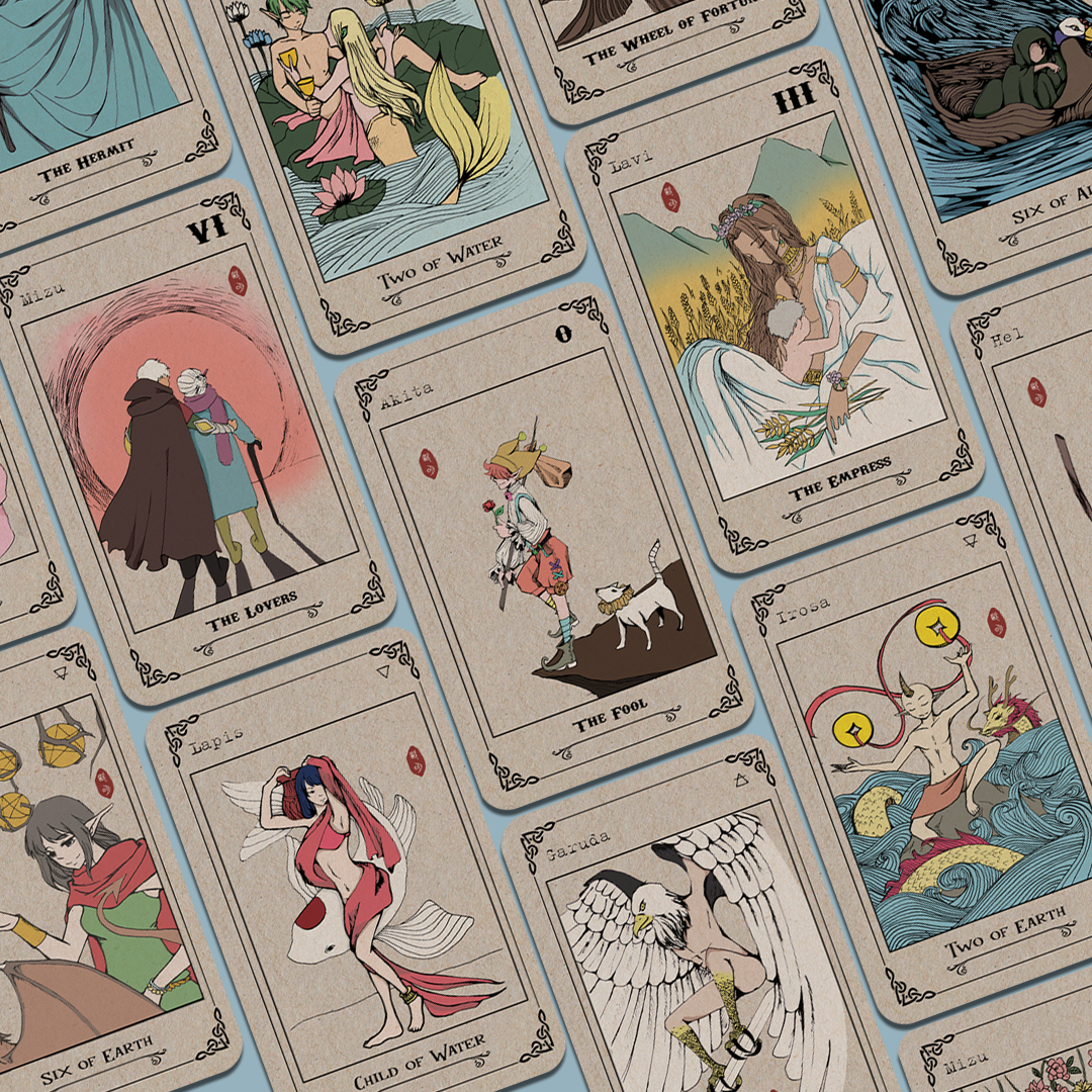 Fahasa - Boxset Ekoland Tarot (Bộ Bài + Sách Hướng Dẫn)