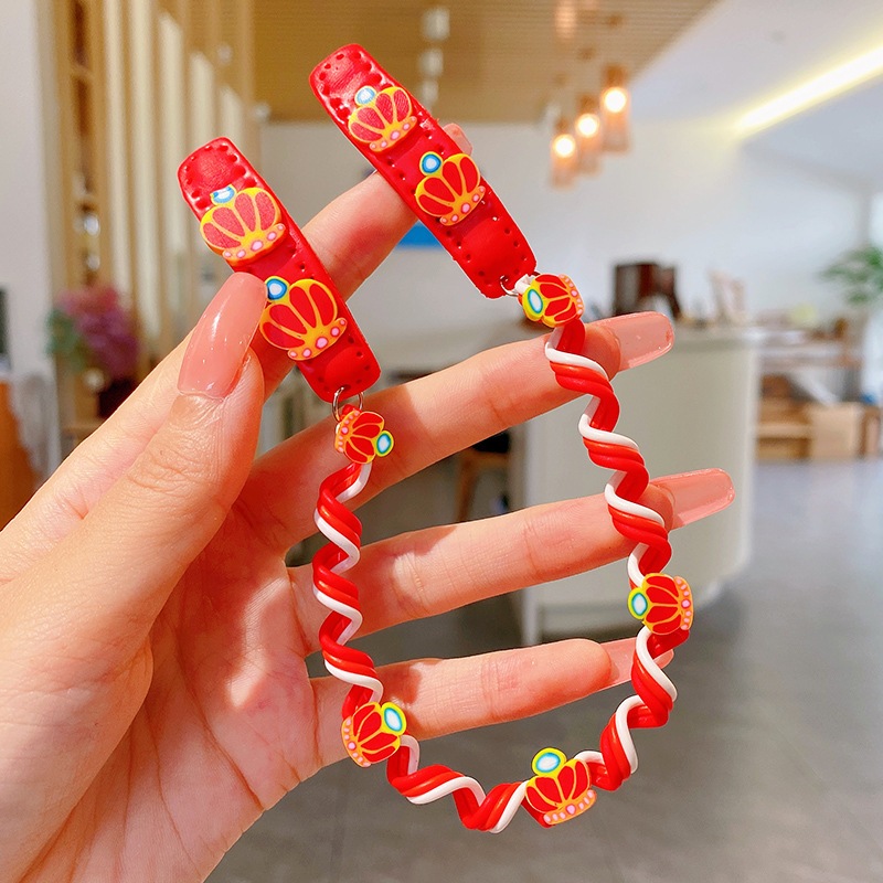 Dây quấn tóc xoắn bé gái, dây buộc tóc tết tóc nhiều màu sắc phong cách Hàn Quốc -Selenshop