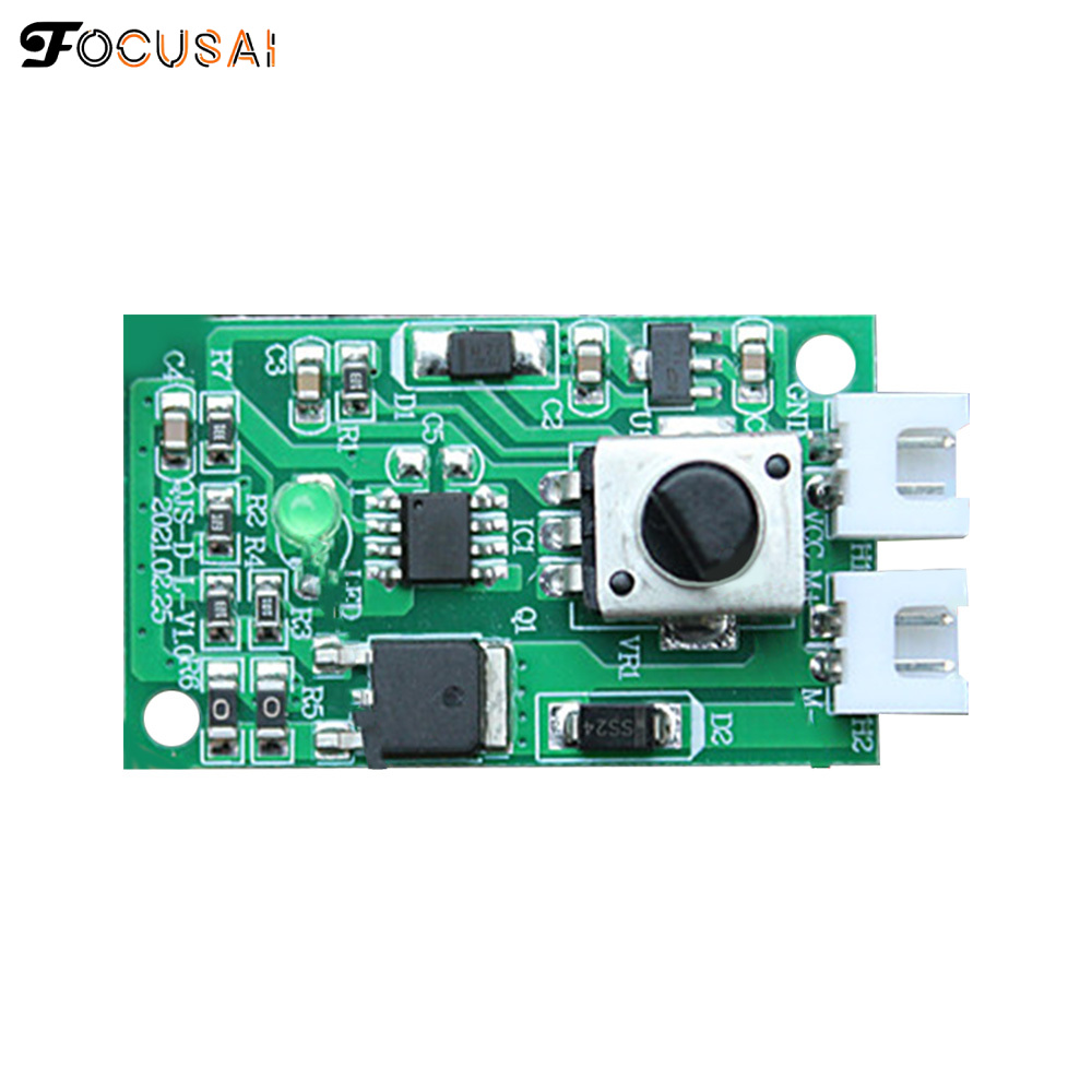 FocusAi PWM DC Motor Speed Controller Module DC7-12V Adjustable Speed PWM Electronic Governor Controller Regulation Switch 10A