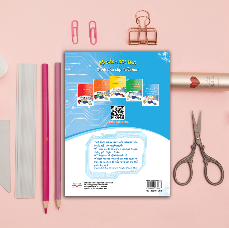 Sách Coding 5 Lập Trình Với Scratch 3 (Dành Cho Học Sinh Lớp 5 - Hành Trang Cho Tương Lai)