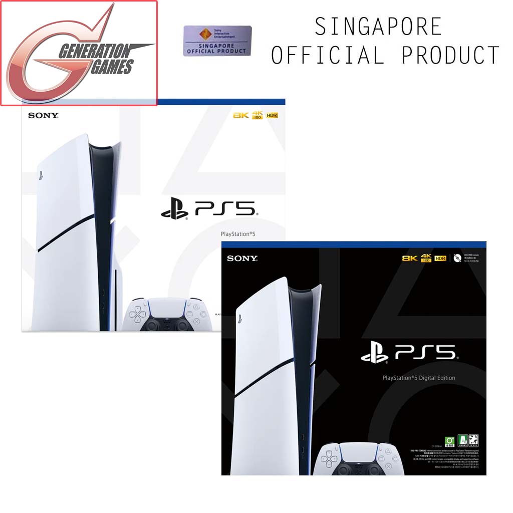 Local SG Set* Sony PS5 Slim Disc Edition / Digital Edition Console PlayStation  5 - Local Set w/15 Months Sony Warranty | Lazada Singapore