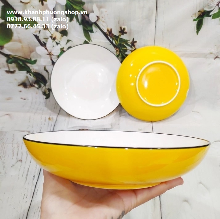 Đĩa sứ sâu lòng - đĩa sứ lòng sâu