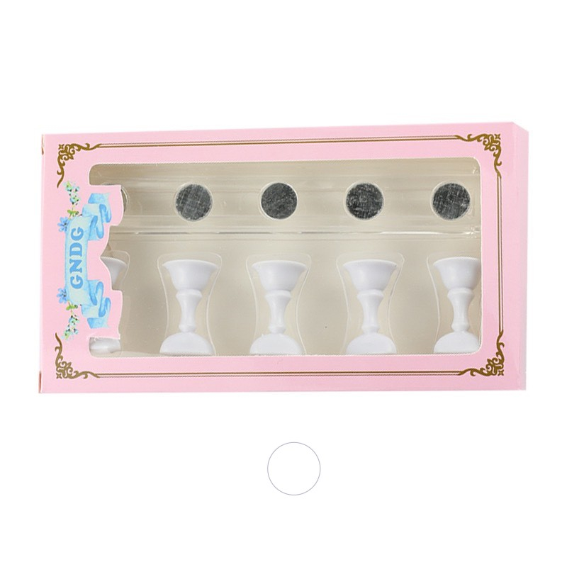 Đế gắn móng giả tập vẽ nail, đế nam châm gắn móng (Set 5 chiếc)