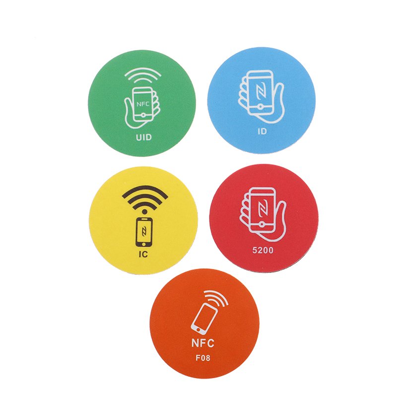 RFID Rewritable Sticker Keytag Anti Metal Interference Label Writable Key Token Tag Card Duplicate.