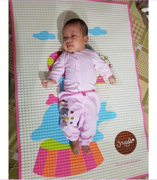 [Hoàn tiền 6%] Chiếu cao su chống thấm sạch sẽ và thoáng mát cho bé sơ sinh (60*90cm -hình in thay đổi theo lô hàng)