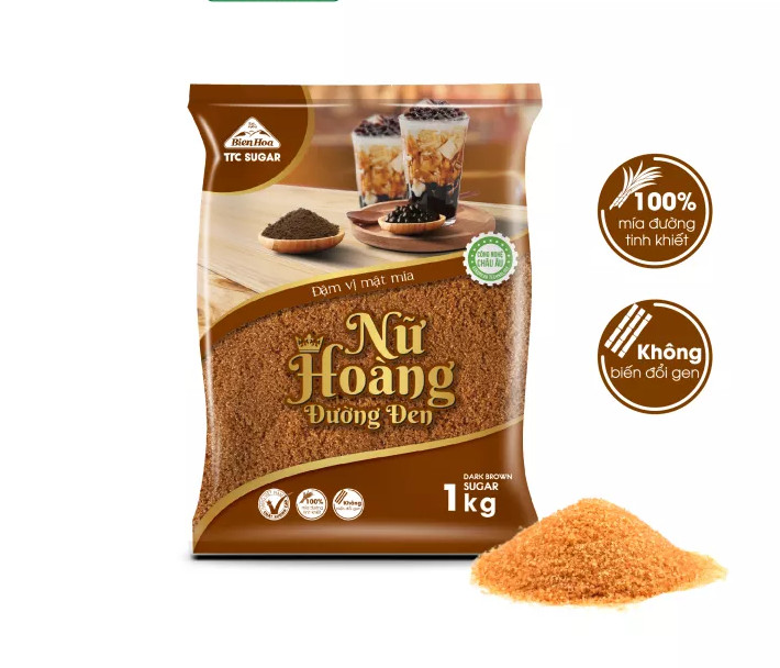 Đường đen nữ hoàng biên hòa 1kg - yoosoo