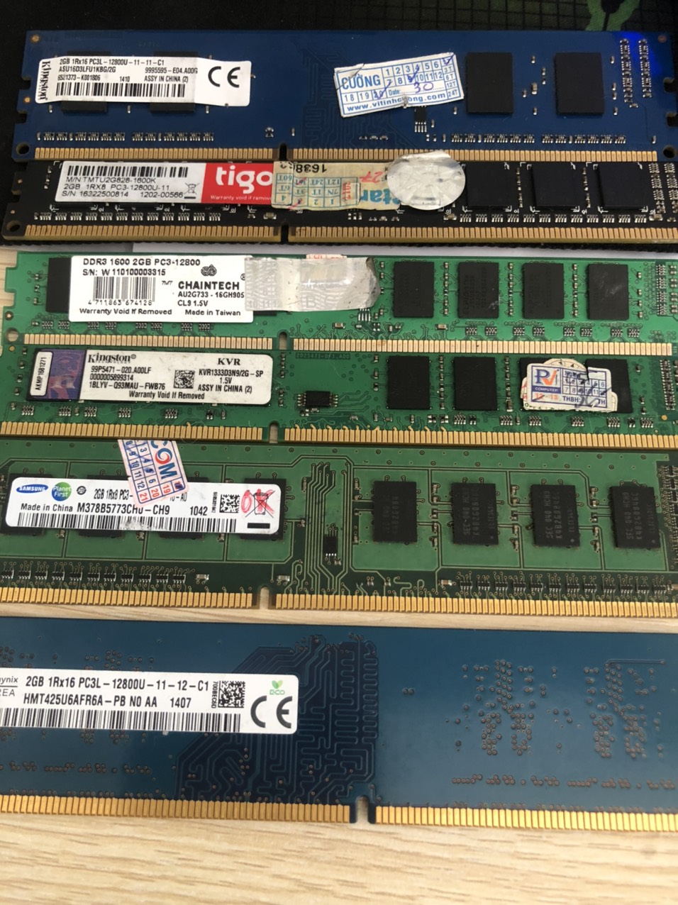 Ram DDRIII 2Gb buss 1333/ 1600 máy bộ