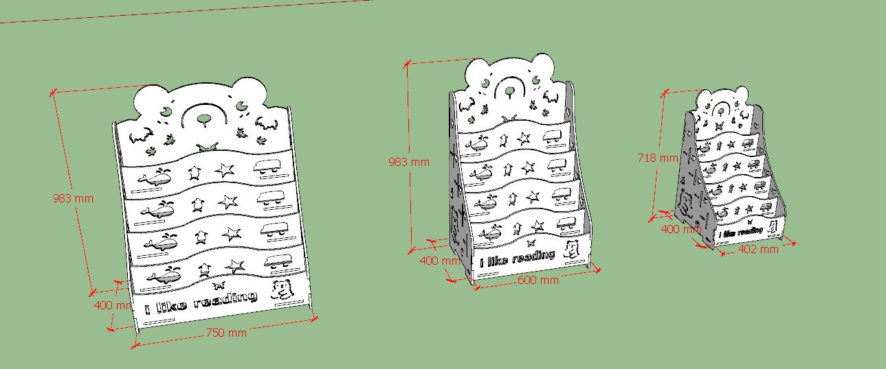 kệ sách hình gấu 2 tự tháo lắp đa năng