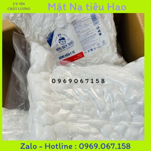 Bông viên bạch tuyết túi 500g