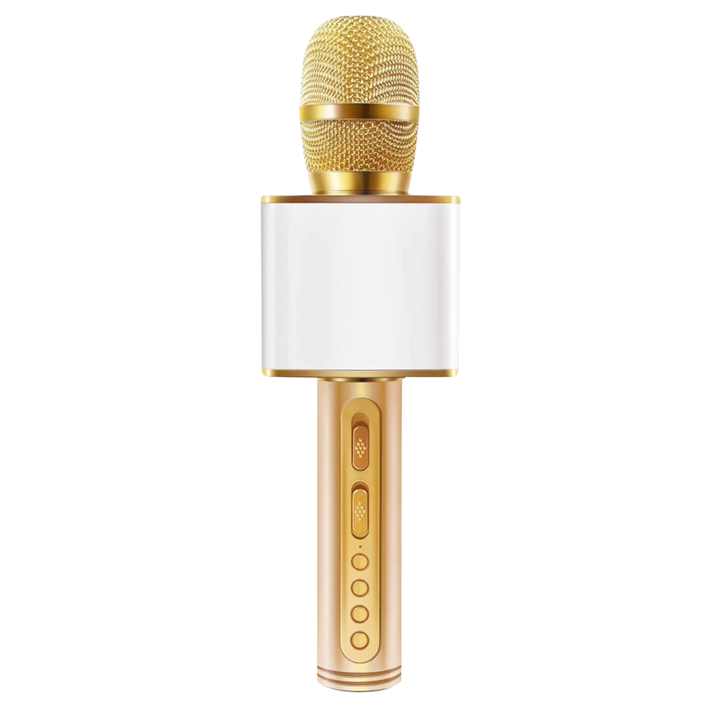 Micro karaoke không dây bluetooth kiêm loa nghe nhạc 3 trong 1 PF391 Gold thumbnail