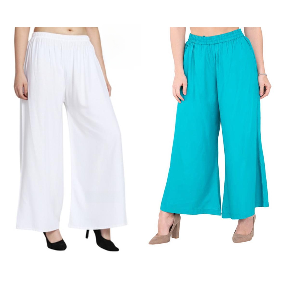 Comfort Regular wear plazo, Pure cotton and stretchable palazzo for Womans