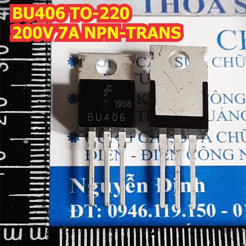 5 con bu406 406 to-220 200v 7a npn-trans thuận kde1241