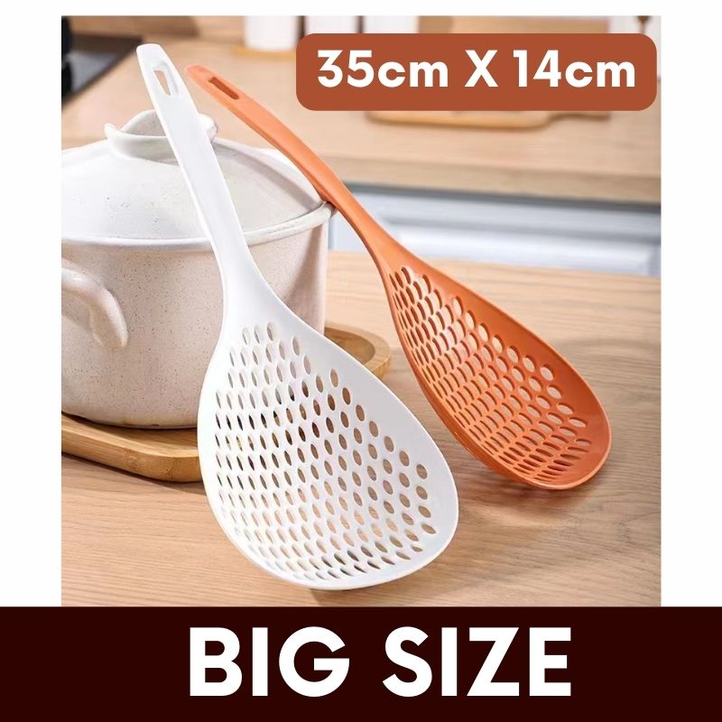 Long Handle Large Colander Fish Dumplings Spaghetti Spoons Mesh Sieve