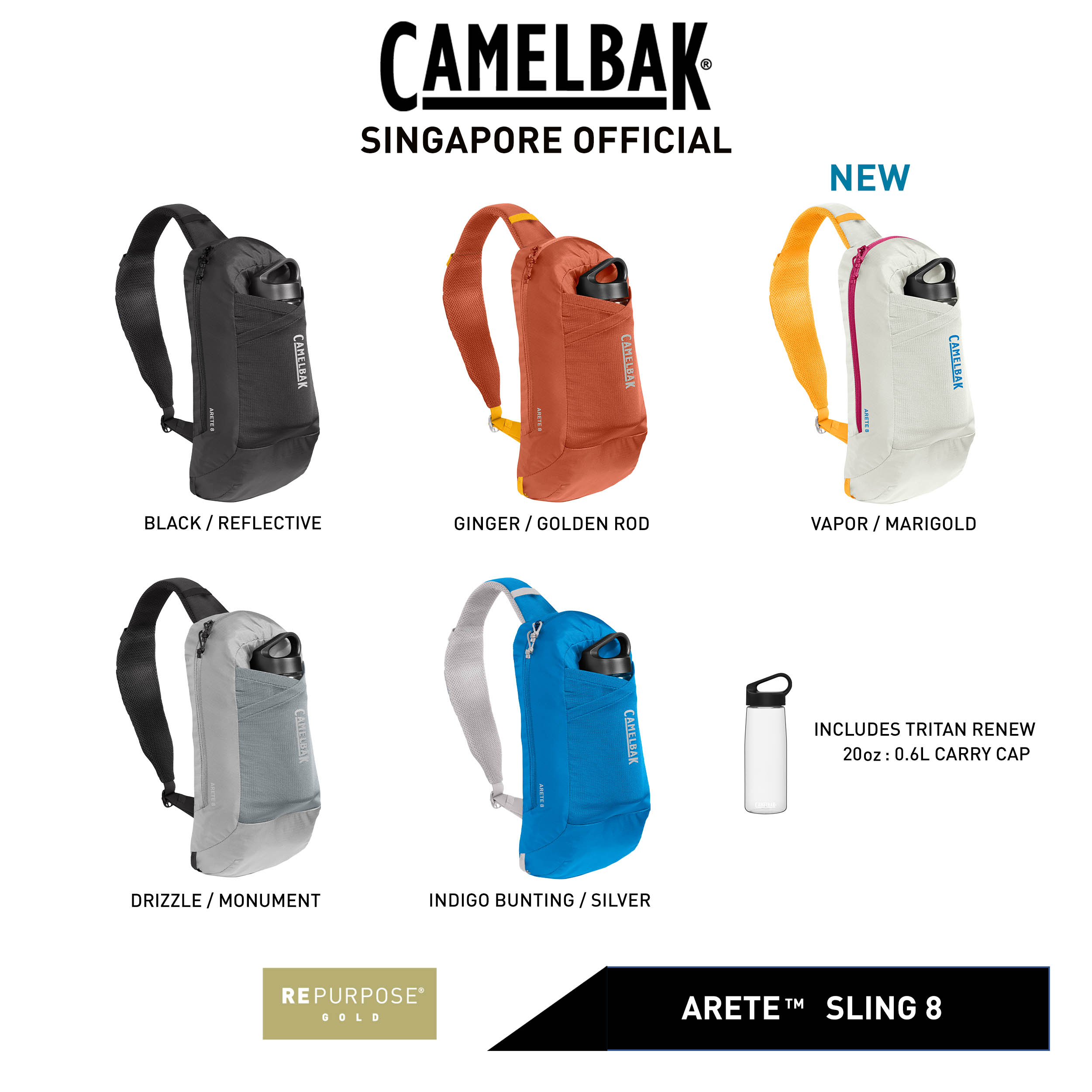 CamelBak Arete Sling 8 Outdoor Travel Casual Shoulder Sling Bag