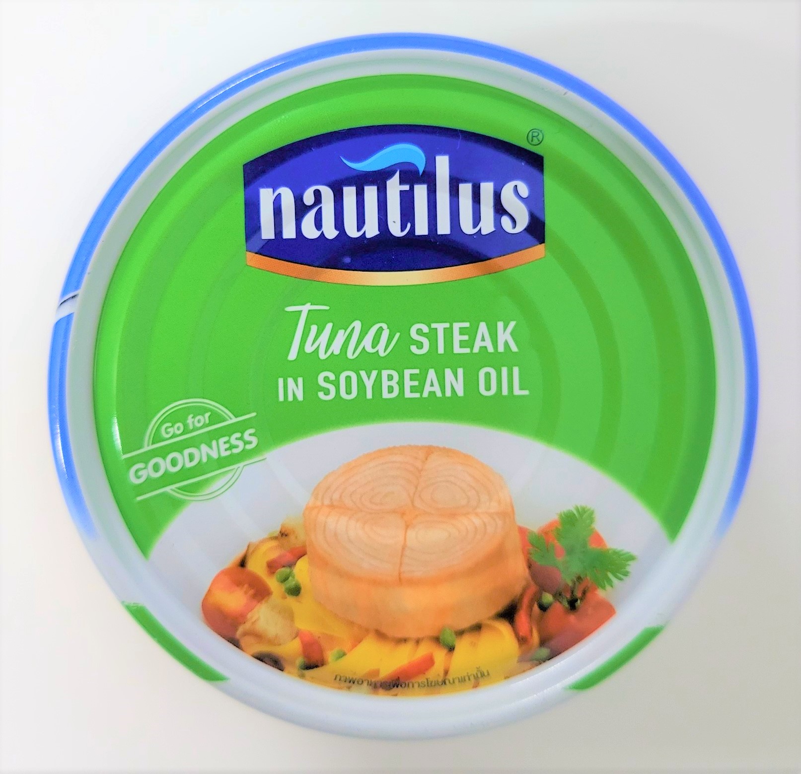 Cá ngừ xắt khúc ngâm dầu đậu nành nautilus tuna steak in soybean oil