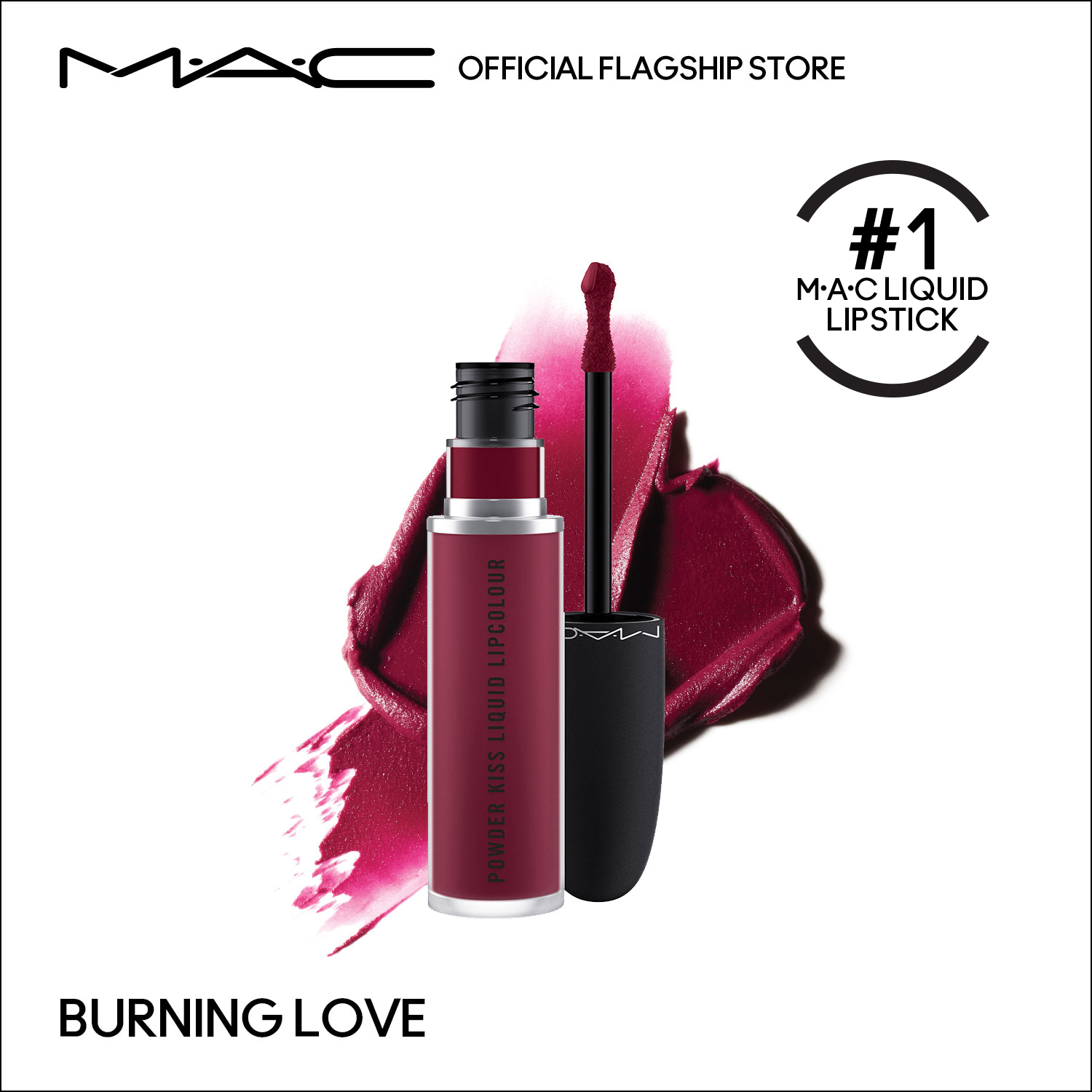 mac powder kiss liquid lipcolour burning love