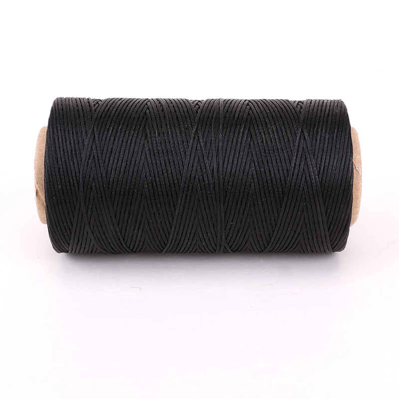 LDI8-Flat wax wire coil 260M leather leather DIY DIY black