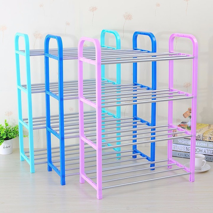 Kệ để giày dép 4 tầng thanh thép