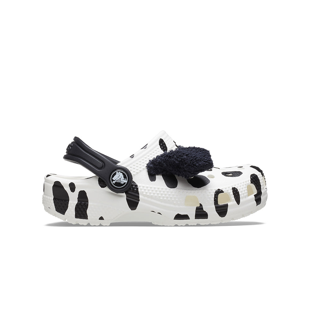 Giày Clog Trẻ Em Crocs Toddler Classic I Am Dalmatian - White/Black