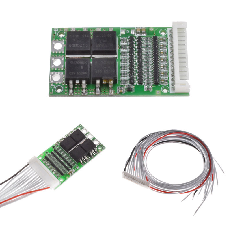 Bms 6-13s 3.7v 25a bms protection board 18650 li-ion lithium battery cell module
