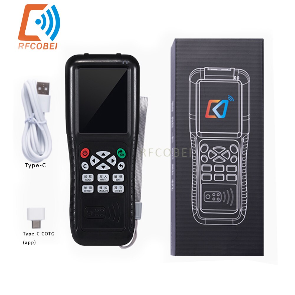 {:--)(Icomy Bộ sao chép frid cloner lập trình chìa khóa đầu đọc thẻ trình sao chép Bộ ghi RFID Detector với đầy đủ giải mã ftion thông minh NFC IC ID