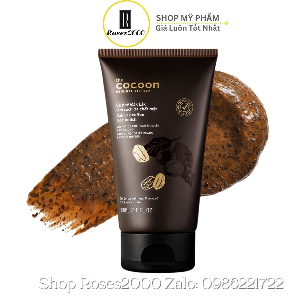 Tẩy Kì Cà phê Đắk lắk làm sạch da chết COCOON hũ - típ (Dak lak coffee body polish)