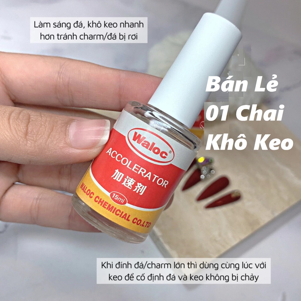 Keo waloc bê tông bán lẻ chai keo gắn móng gắn đá charm - sinailmi