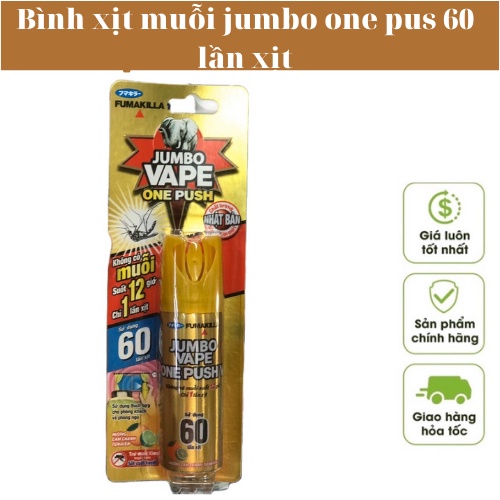 Bình xịt muỗi jumbo one pus 60 lần xịt nhỏ gọn tiện lợi
