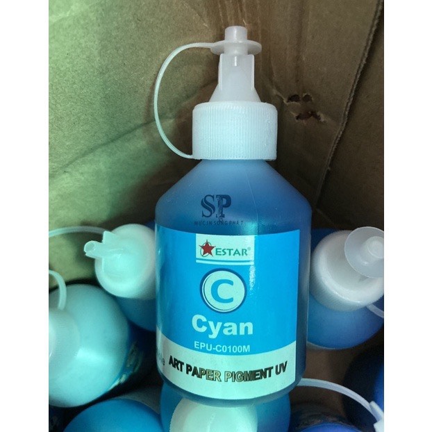 Bộ 6 chai mực dầu Pigment UV Epson 100ml