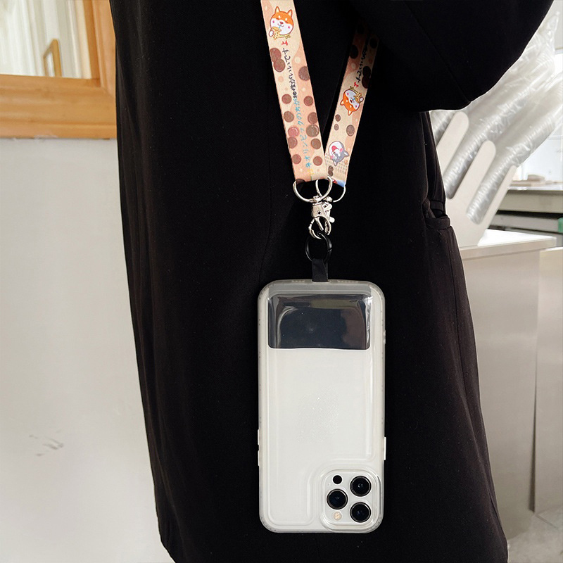 Cartoon Donald Duck Phone Lanyard Anti-Loss Adjustable Long Crossbody Neck Strap Luyo. 