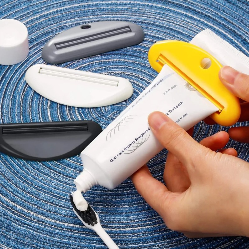 4 cái máy ép phụt kem đánh răng kẹp nhựa cán chủ Sữa rửa mặt ép cho phụ kiện phòng tắm