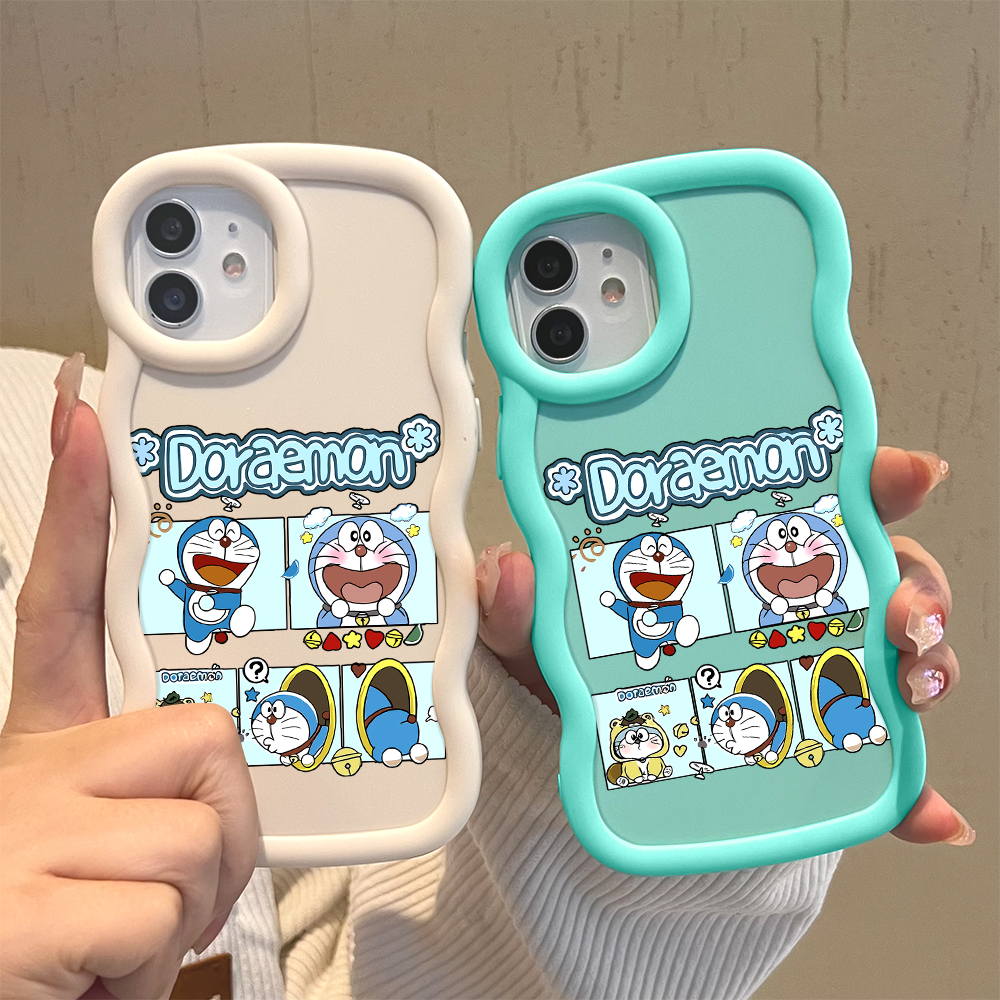 FELMYST%20for%20Samsung%20A16%20Back%20Cover%20Big%20Wave%20Edge%20Soft%20Silicone%20Cartoon%20Doraemon%20Pattern%20Macaron%20Phone%20Case%20-%20Image%203