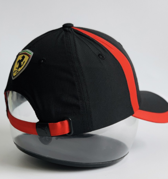 Nón Kết Mũ Thể Thao Ferrari Đen Đỏ