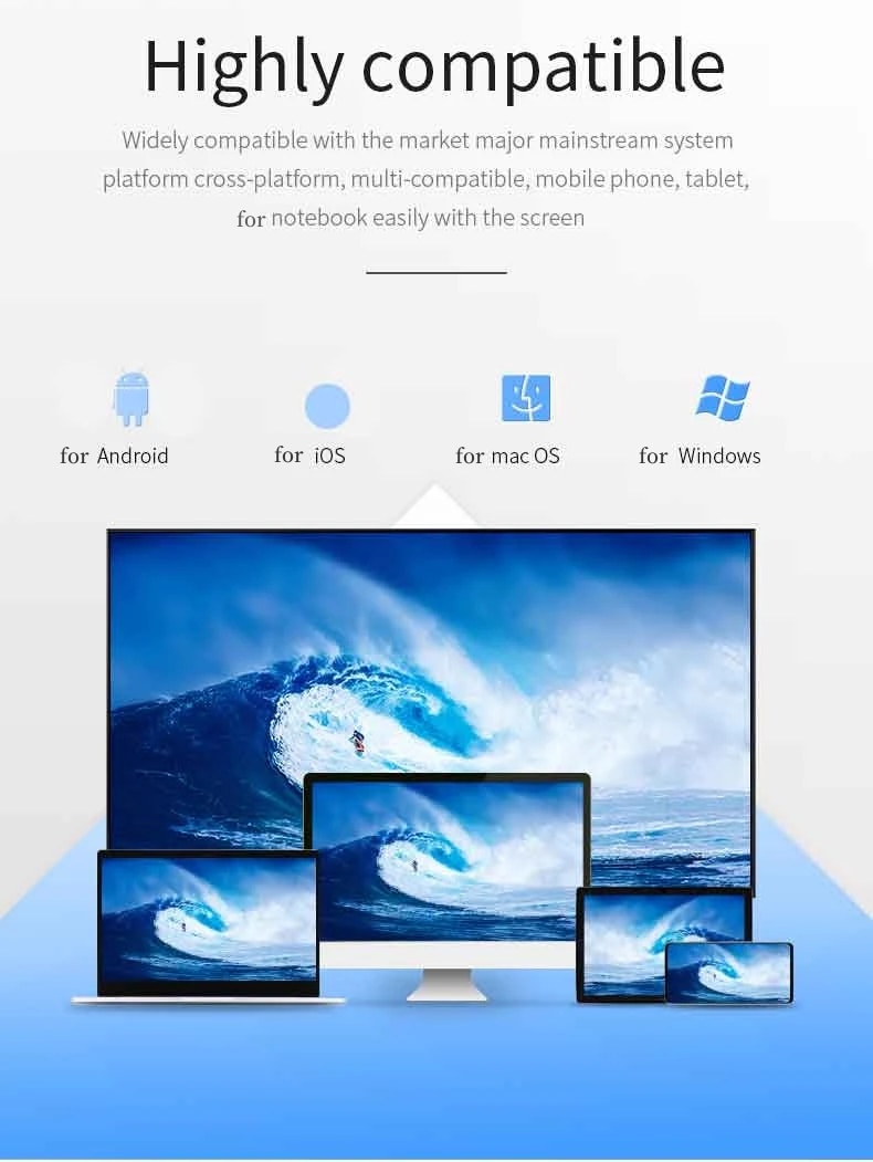 【Special Promotion】 HDMI Compatible 4K 1080p Screen Projector For DLNAiOS.