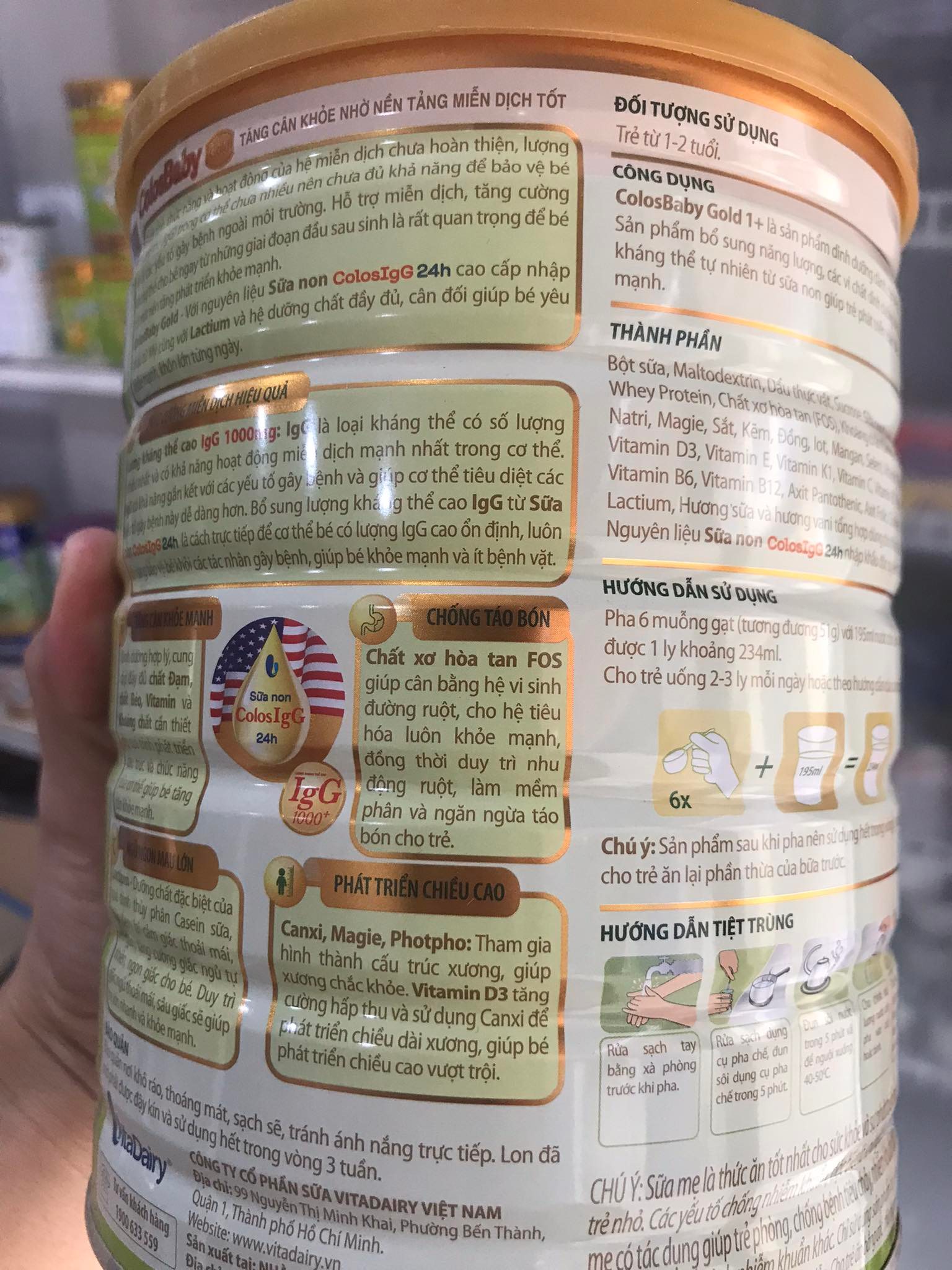 Sữa ColosBaby Gold 1+ 400g