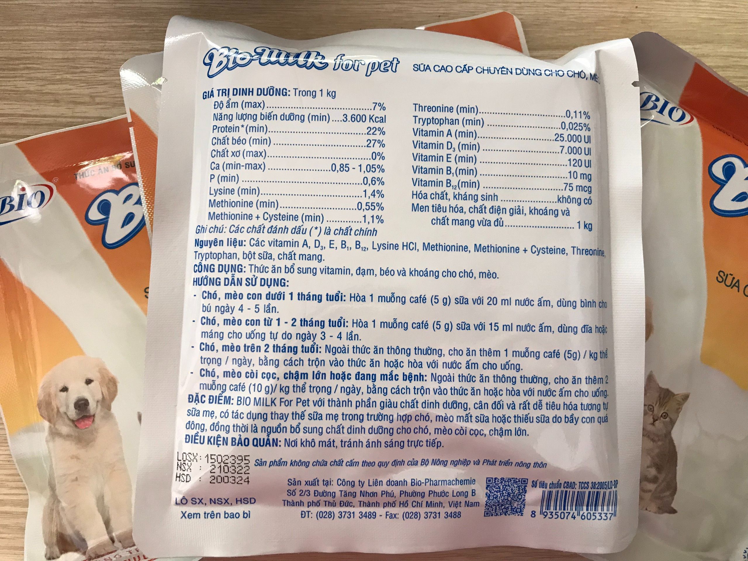 [HCM] Sữa bột dành cho chó mèo Bio-milk for pet 100gr