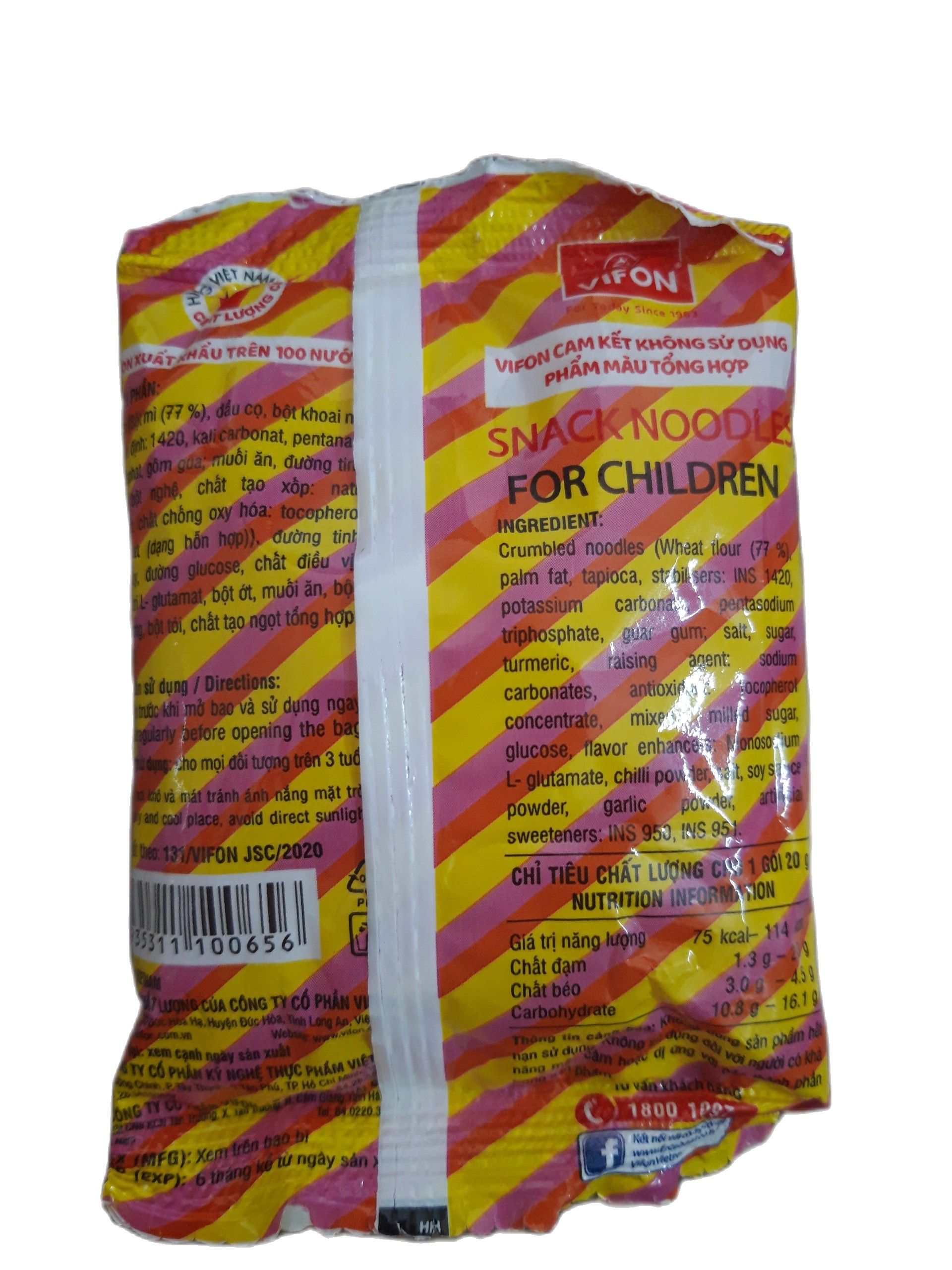 Mì trẻ em Vifon (Sack noodles) 10 gói×20g