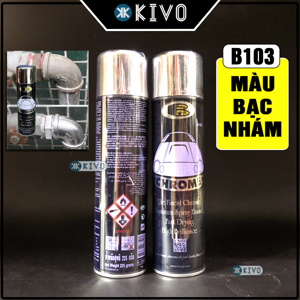 Polish chrome plated stainless steel bosny-vase sợn spray chrome plated stainless steel coated effect mirror-primer-car spray paint machine-silver colored paint-coating spray galvanized-Kivo
