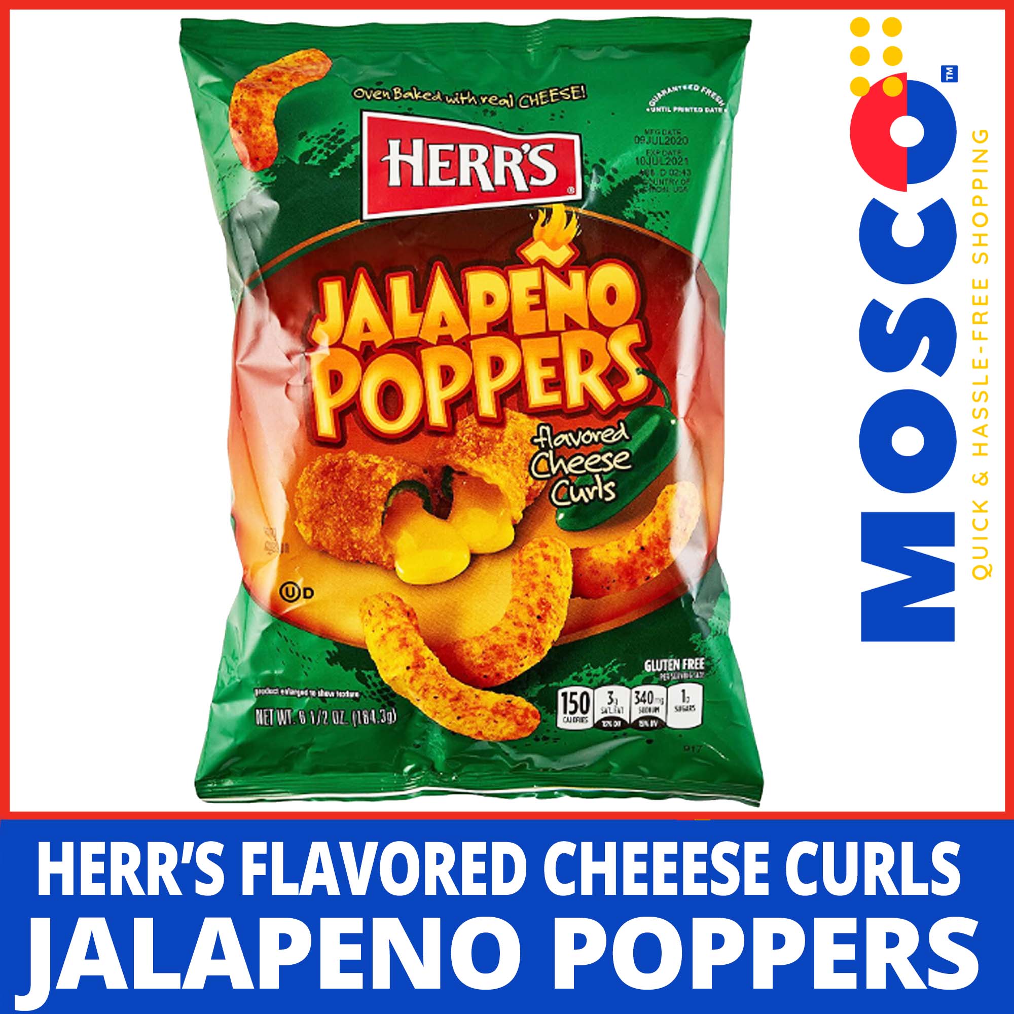 Herr's Jalapeno Poppers Flavored Cheese Curls Snacks 170g Lazada PH