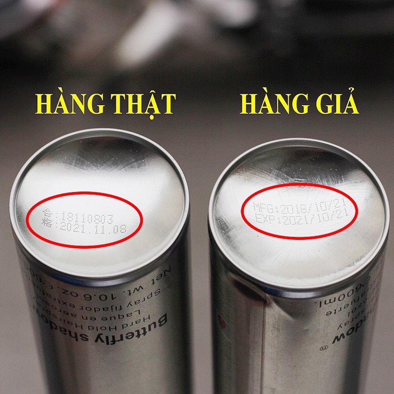 Gôm Xịt Tóc Butterfly Shadow Giữ Nếp Tạo Kiểu Tóc